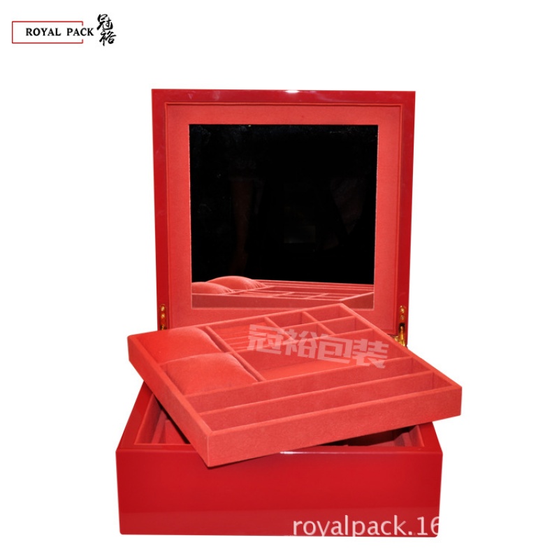 Piano paint Jewellery Dongguan Wooden box High-end Portable Storage Heaven and earth covered wooden jewelry Packaging boxin the Home Fabric , Stitch & Tools Accessories , Cross stitch accessories , Jewelry Box category - from Buy2taobao.com to provide professional Taobao agent buy service