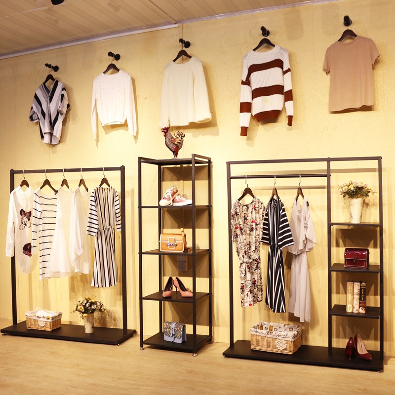 欧式服装店衣架展示架落地式复古女装店货架中岛架组合挂衣服架子|msdalam kategori Perniagaan/perabot pejabat, perabot kedai pakaian, pakaian paparan - dari Buy2taobao.com untuk memberikan perkhidmatan ejen Taobao profesional membeli