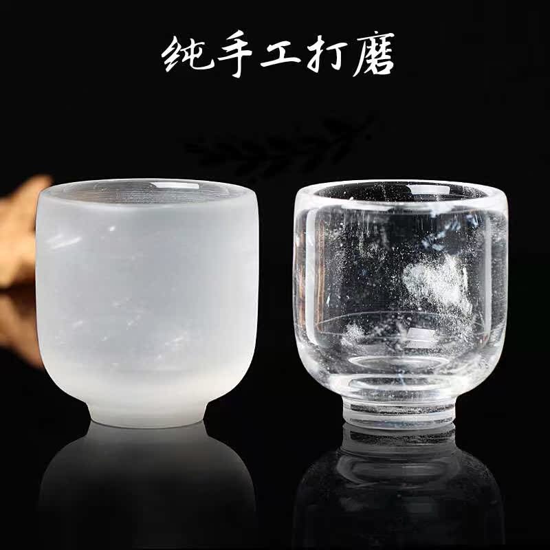 天然水晶小酒杯白酒杯飄花水晶杯子小高酒杯透明杯磨砂加厚在類目 餐飲具, 茶具, 茶杯中 - 來自Buy2taobao.com提供專業的淘寶代購服務