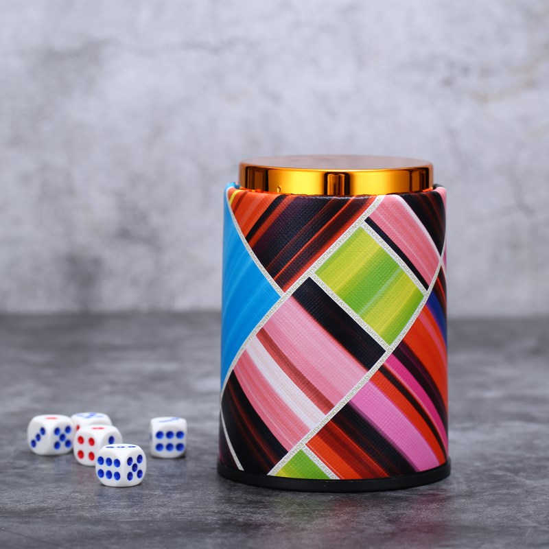 色盅色子KTV酒吧皮革金色顶筛盅直筒骰盅甩盅夜店娱乐用品配色子在类目 运动/瑜伽/健身/球迷用品, 麻将/棋牌/益智类, 筛盅中 - 来自Buy2taobao.com提供专业的淘宝代购服务