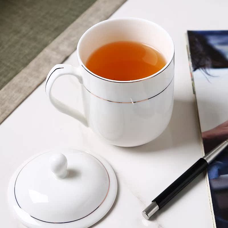 中式高档骨瓷杯会议陶瓷杯金边马克杯定制印企业logo水杯子带盖在类目 餐饮具, 杯子/水杯/水壶, 定制/广告杯中 - 来自Buy2taobao.com提供专业的淘宝代购服务