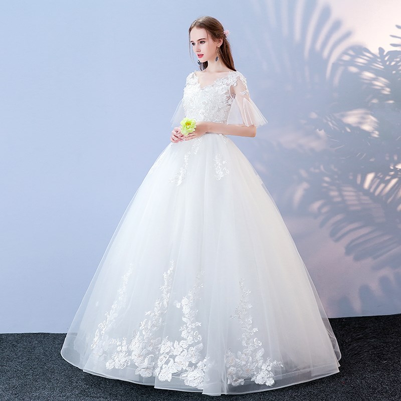 婚紗禮服新款冬季韓式大碼新娘結婚顯瘦領齊地公主夢幻拖尾在類目 女裝/女士精品, 婚紗/旗袍/禮服, 婚紗中 - 來自Buy2taobao.com提供專業的淘寶代購服務