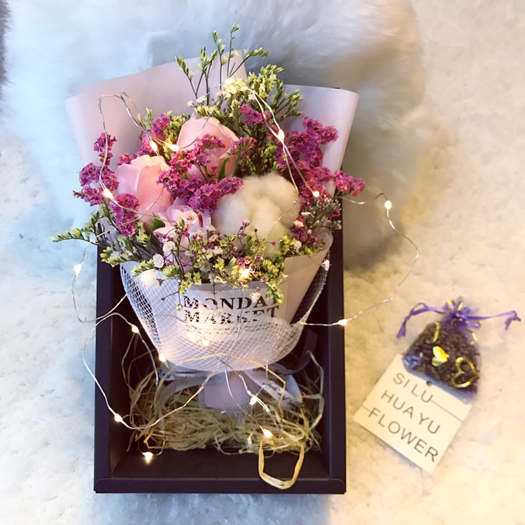 Gypsophila Forget me not Dried flowers Bouquet of flowers Gift box Wishing Lamp Confidante Girlfriend birthday Christmas Valentine's Day giftin the Flower delivery/Flowers simulation/Plants gardening , Spend eternity/Dried flowers , Dried flowers category - from Buy2taobao.com to provide professional Taobao agent buy service