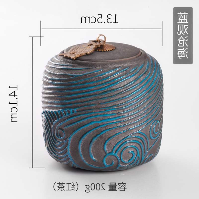 复古茶叶罐陶瓷密封罐装茶罐子茶盒普洱茶家用茶罐茶叶包装盒小号在类目 餐饮具, 茶具, 茶叶罐中 - 来自Buy2taobao.com提供专业的淘宝代购服务
