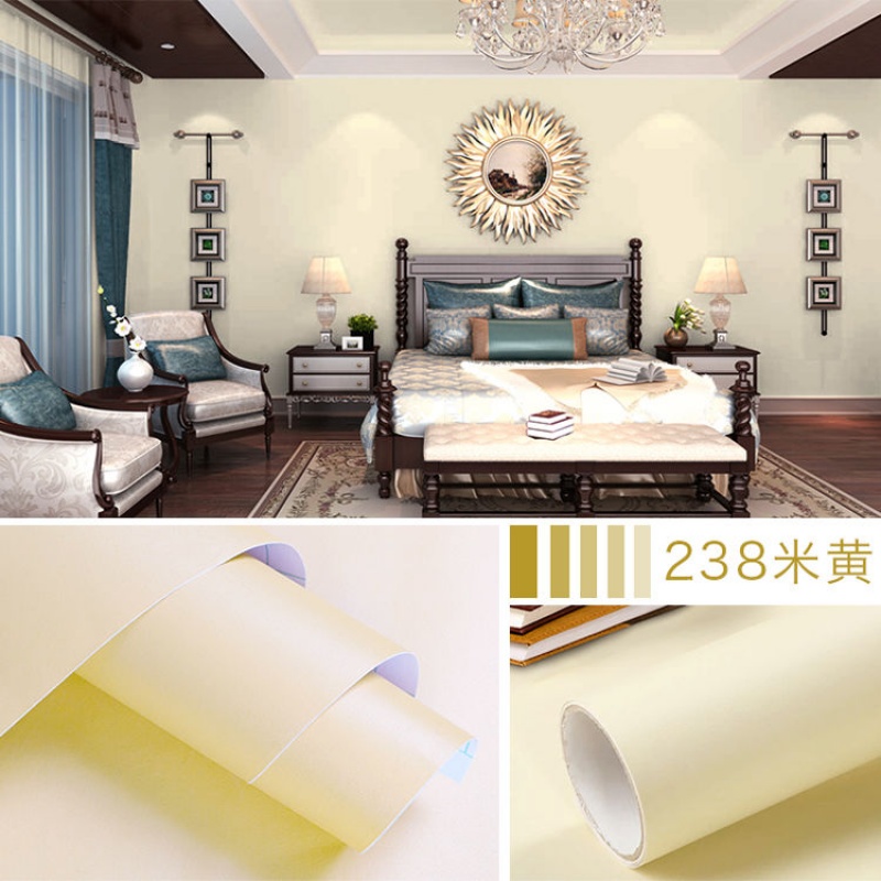素色卧室客厅防水纯色墙纸自粘ins壁纸自粘墙贴纸家具翻新贴纸在类目 家装主材, 墙纸, 纯纸墙纸中 - 来自Buy2taobao.com提供专业的淘宝代购服务