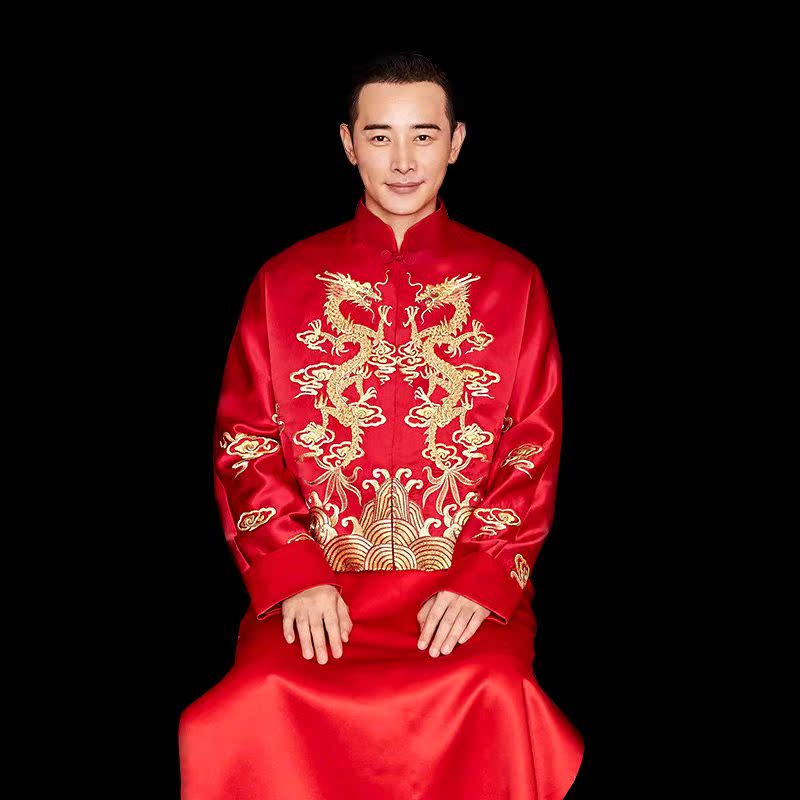 秀禾服男士唐装男女男中式礼服男款新郎结婚情侣套装古装男装秀禾在类目 男装, 民族服装中 - 来自Buy2taobao.com提供专业的淘宝代购服务