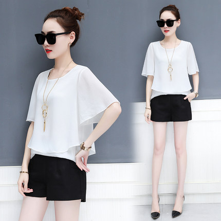 jacket Summer wear 2019 new pattern Ultra cents temperament Chiffon shirt Korean Edition Western style Blouse clothesin the Women's clothing/Boutique , Lace shirt/Chiffon shirt category - from Buy2taobao.com to provide professional Taobao agent buy service