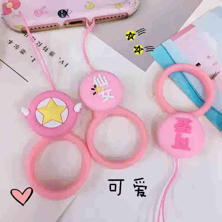 美少女小樱粉色仙女棒手机挂绳可爱手机挂件卡通挂饰通用手指环绳在类目 3C数码配件, 手机配件, 手机饰品, 手机挂件/手机链中 - 来自Buy2taobao.com提供专业的淘宝代购服务