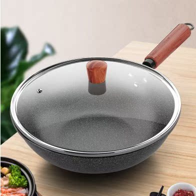 出口韩国款24小炒锅麦饭石炒锅不粘锅平底不沾锅具燃气电磁炉锅灶在类目 厨房/烹饪用具, 烹饪用具, 锅具/煲/烧水壶, 炒锅中 - 来自Buy2taobao.com提供专业的淘宝代购服务