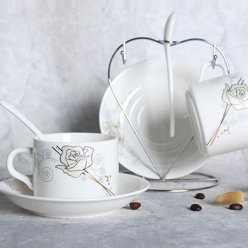 European style Bone ceramics Mug suit glass Simplicity originality Bone coffee Cup and saucer spoon Shelfin the Tableware , Coffee , Mug category - from Buy2taobao.com to provide professional Taobao agent buy service