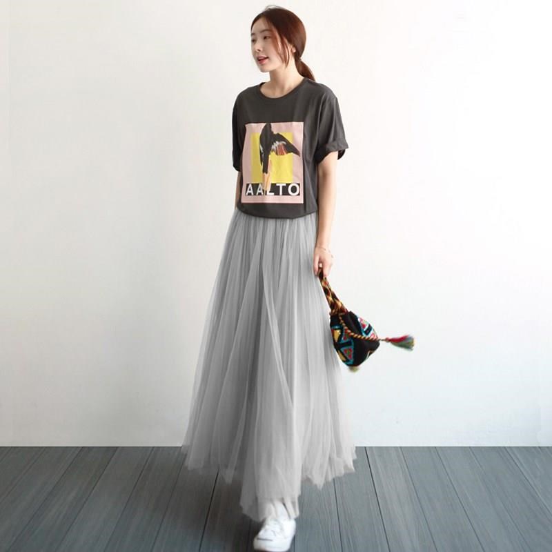 时尚网纱半身裙春女 2019新款夏季纱裙公主裙蓬蓬裙a字裙中长款在类目 女装/女士精品, 半身裙中 - 来自Buy2taobao.com提供专业的淘宝代购服务