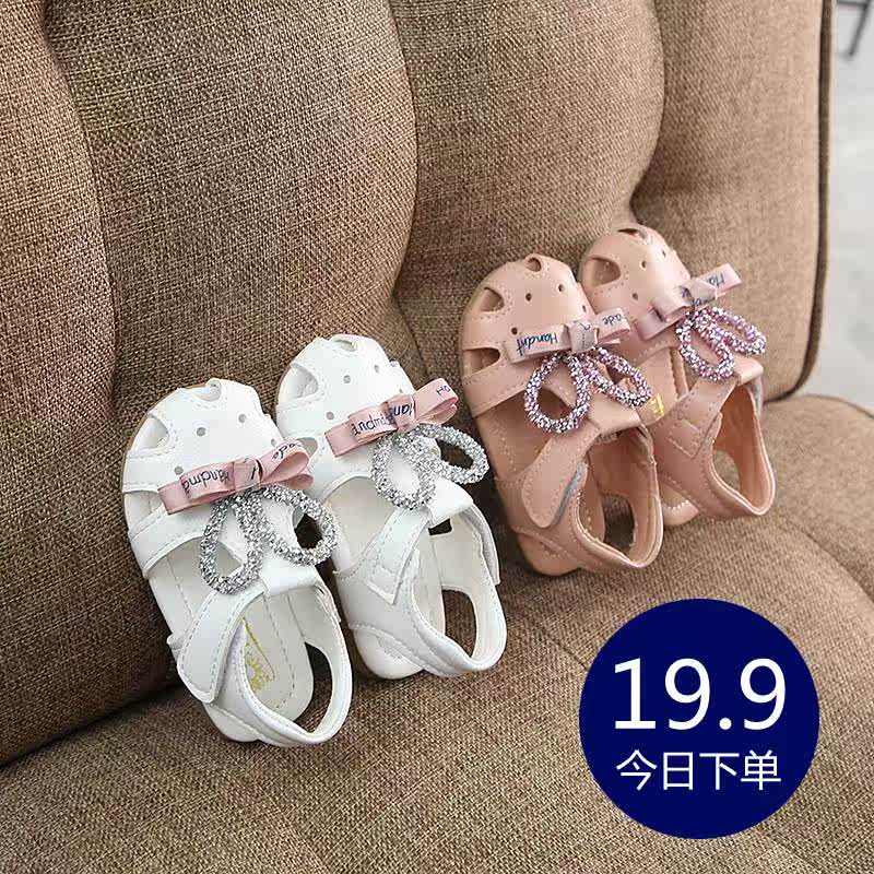 2019新款0-3岁婴幼儿学步鞋女宝宝凉鞋软底婴儿童公主鞋夏季包头|ruв категории детская обувь/детская обувь/между родителями и детьми обувь, малыша обувь/шаг назад, детская обувь - от Buy2taobao.com для оказания профессиональной услуги покупки агента Taobao