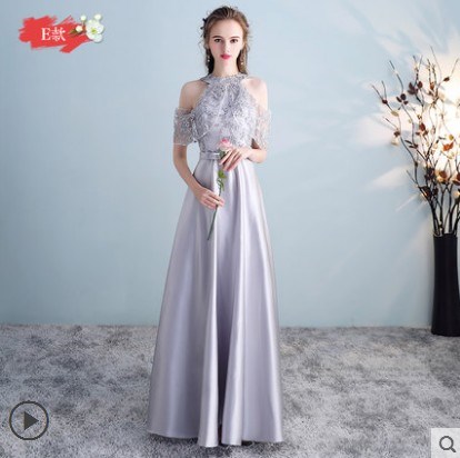 2019新款礼服出租赁结婚送亲闺蜜装姐妹团伴娘服长款灰色毕业礼服|ruв категории Женская одежда, Cвадебные платья, платье/вечернее платье - от Buy2taobao.com для оказания профессиональной услуги покупки агента Taobao