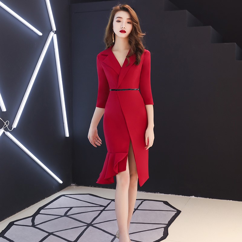 敬酒服新娘2019新款夏红色订婚结婚衣服女高贵显瘦小礼服平时可穿在类目 女装/女士精品, 婚纱/旗袍/礼服, 礼服/晚装中 - 来自Buy2taobao.com提供专业的淘宝代购服务