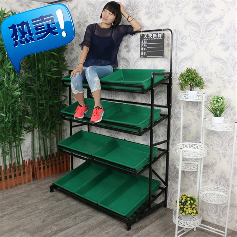 three layers Vegetables goods shelves four layers fruit goods shelves Display rack supermarket Fruit shop Shelf Shelf Fruit and vegetable rackin the Business/Office Furniture , Shelf/Showcase , Vegetable rack category - from Buy2taobao.com to provide professional Taobao agent buy service