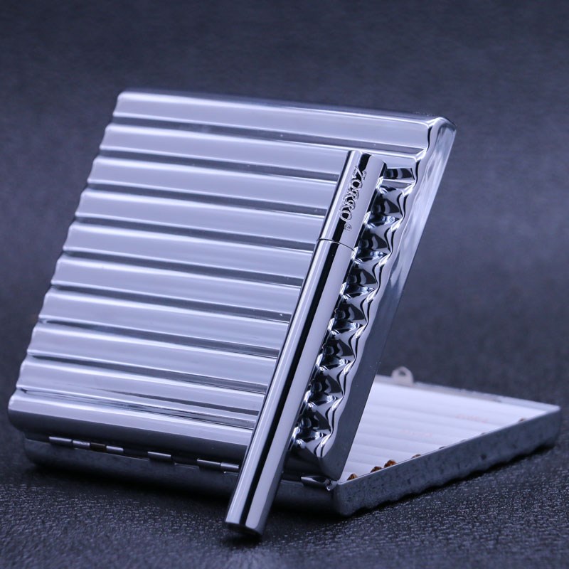 Portable cigarette case 10-20 charge Stainless steel waterproof Cigarette case Take it with you personality ultrathin manin the ZIPPO/Swiss Army Knife/Glasses , Smoking , Cigarette case category - from Buy2taobao.com to provide professional Taobao agent buy service