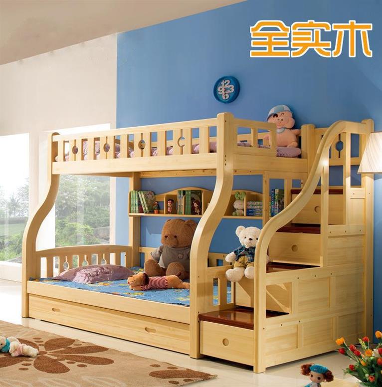 All solid wood double-deck bed On the bed Bunk bed adult space Trailer bed children Wardrobe bedin the Residential furniture , Beds , Height/Trundle category - from Buy2taobao.com to provide professional Taobao agent buy service