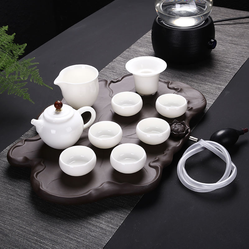 【送茶巾】紫砂干泡台 乌金山茶盘家用简约竹制储排水密胺大小号|ruв категории посуда, чайный сервиз, чайный поднос - от Buy2taobao.com для оказания профессиональной услуги покупки агента Taobao