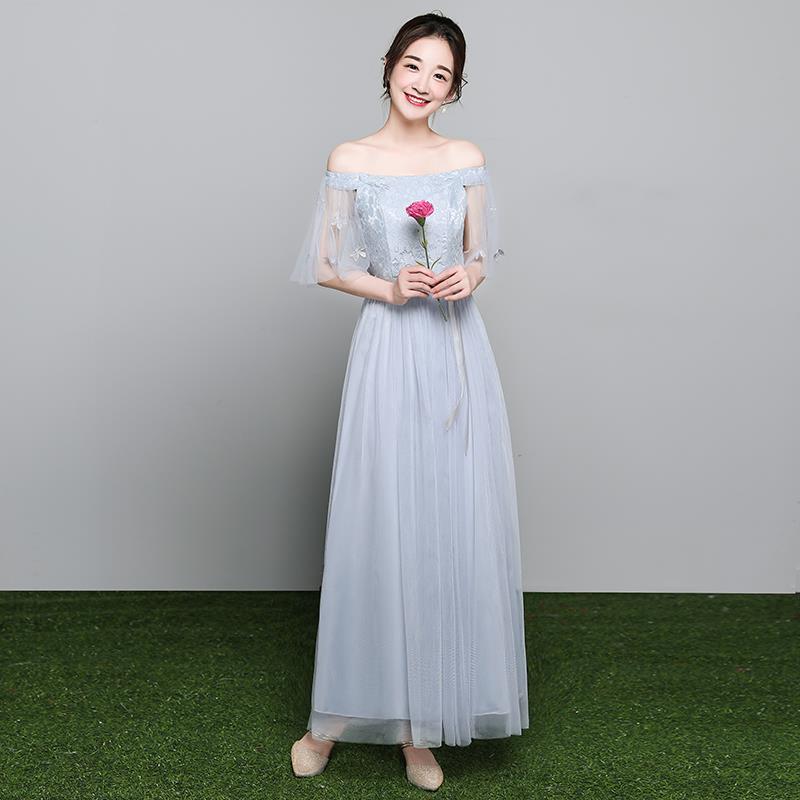 姐妹團伴娘服長款宮廷婚紗2018優雅黑色粉色驚豔演出端莊蕾絲禮服在類目 女裝/女士精品, 婚紗/旗袍/禮服, 禮服/晚裝中 - 來自Buy2taobao.com提供專業的淘寶代購服務