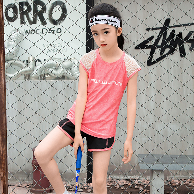 2019夏季新款女童运动套装儿童速干衣套装小孩女跑步童装健身服|msdalam kategori Kanak-kanak/Bayi/Keluarga dipasang, pakaian luar kanak-kanak, saman sukan kanak-kanak - dari Buy2taobao.com untuk memberikan perkhidmatan ejen Taobao profesional membeli
