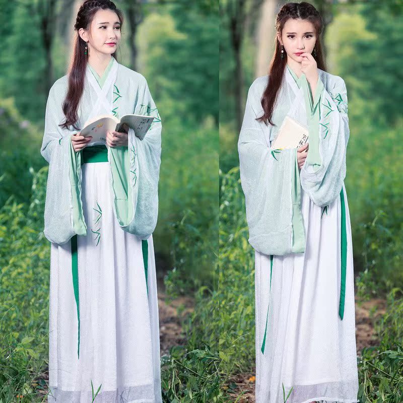 古装魏晋风直裾单衣广袖裙大袖衫临江仙竹叶日常汉服套装男女可穿|msdalam kategori Butik wanita / wanita, pakaian/pakaian kebangsaan/peringkat pakaian, pakaian kebangsaan/pakaian - dari Buy2taobao.com untuk memberikan perkhidmatan ejen Taobao profesional membeli