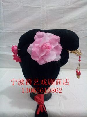 花旦小姐头套古装戏曲服装越剧黄梅戏仿真发头饰小姐头套|ruв категории Женская одежда, костюм/национальная одежда/театр костюм, национальная одежда/этап погрузки - от Buy2taobao.com для оказания профессиональной услуги покупки агента Taobao