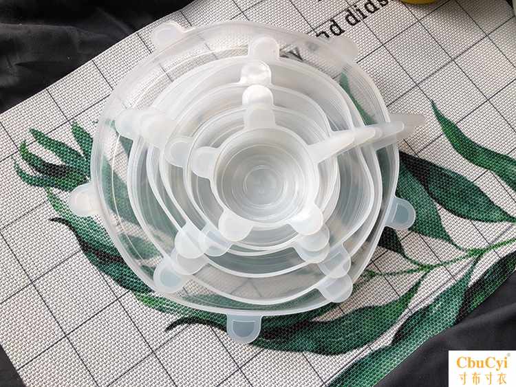 猫咪 硅胶保鲜盖6件套 万能食品级保鲜膜 家用可重复通用密封|ruв категории посуда, сохранение контейнер/сохранение продовольственный, свежие обложки - от Buy2taobao.com для оказания профессиональной услуги покупки агента Taobao