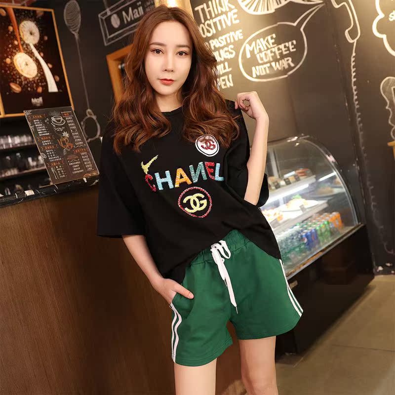 运动短裤女外穿休闲宽松夏2019新款睡裤学生跑步高腰阔腿家居热裤在类目 女装/女士精品, 裤子, 休闲裤中 - 来自Buy2taobao.com提供专业的淘宝代购服务