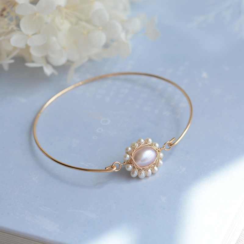 Original Over the United States Refinement senior Simplicity atmosphere U.S.A 14K Gold bracelet Pearl weave Winding Afraid of waterin the Accessories/Fashion Jewelry, Bracelet category - from Buy2taobao.com to provide professional Taobao agent buy service