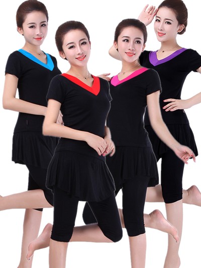 new pattern Latin Dance Costume adult Spring and summer Culotte dance clothes square dance show Practice suitin the Sports/Yoga/Fitness/Fans supplies , Dance/Aerobics/Gymnastics , Square Dance , Square Dance Set category - from Buy2taobao.com to provide professional Taobao agent buy service