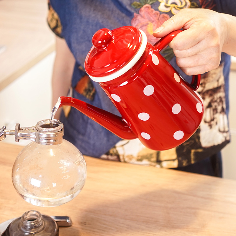 Enamel Talasite Wave Coffee pot Cool water bottle Kettle Picks Oil potin the Tableware , Coffee , Coffee pot category - from Buy2taobao.com to provide professional Taobao agent buy service