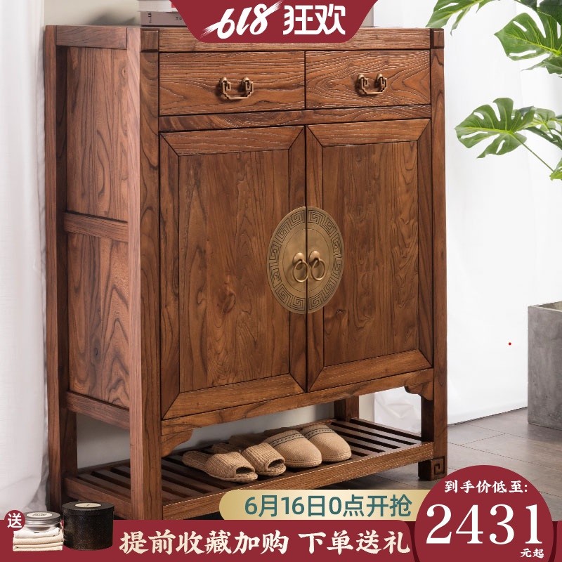 中式玄關鞋櫃實木新中式老榆木門廳儲物櫃客廳簡約門口入戶玄關櫃在類目 住宅傢俱, 櫃類, 鞋櫃中 - 來自Buy2taobao.com提供專業的淘寶代購服務