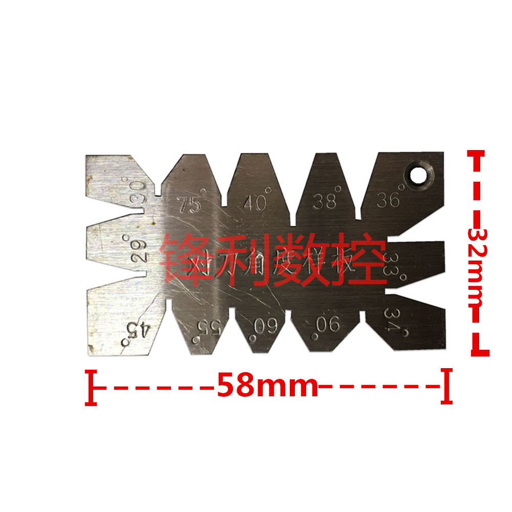 Stainless steel angle Template Angle gauge Wire Cutting Angle Knife board Arc model Threaded modelin the Hardware/Tool , Hand Tools , Measuring Tools , Model category - from Buy2taobao.com to provide professional Taobao agent buy service