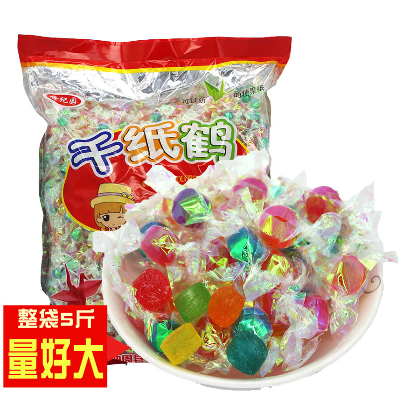 千纸鹤水果糖小硬糖炫彩创意混合味网红散装七彩喜糖果彩色小颗粒|ruв категории закуски/орехи/специальность, конфеты/желе/пудинг, конфеты - от Buy2taobao.com для оказания профессиональной услуги покупки агента Taobao