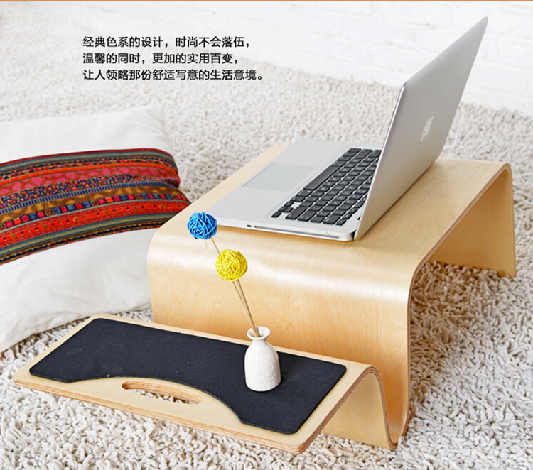 弯曲木电脑桌实木桌大号床上笔记本时尚创意懒人电脑桌在类目 住宅家具, 桌类, 电脑桌中 - 来自Buy2taobao.com提供专业的淘宝代购服务