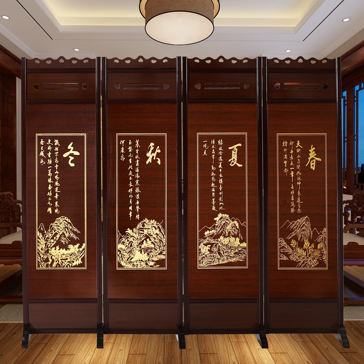 屏风现代中式实木仿古折屏座屏酒店移动屏风隔断办公室客厅包邮|msdalam kategori perabot kediaman, skrin/tetingkap bunga, skrin lipatan - dari Buy2taobao.com untuk memberikan perkhidmatan ejen Taobao profesional membeli