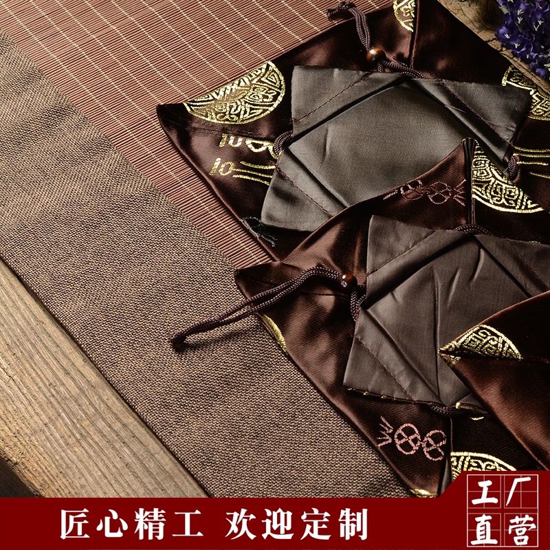 [Brown Blessing Purse bags Satin brocade bag Drawstring Gift Bag Collect rope Manufacturers sell directin the Storage consolidation , Home Storage appliances , Pouch , Shopping Bag/Bags category - from Buy2taobao.com to provide professional Taobao agent buy service
