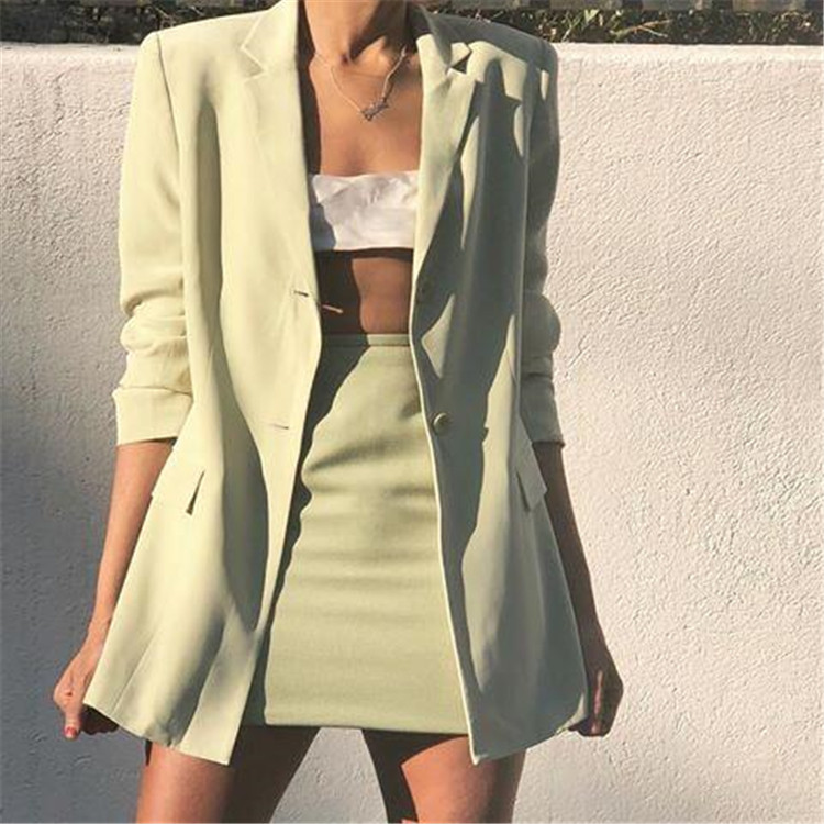 IQ专柜品质好货 时尚百搭活力清新减龄西装+修身显瘦a字裙套装女|ruв категории Женская одежда, костюм/студенты школьную форму/обмундирования, профессионального женский костюм - от Buy2taobao.com для оказания профессиональной услуги покупки агента Taobao