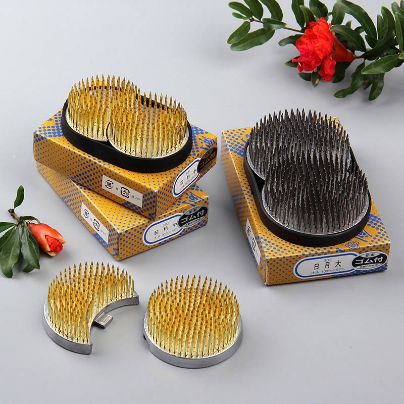 Japanese Sun and Moon combination Sword mountain flower Oriental flower art Flower arrangement base Ikebana Supplies toolin the Flower delivery/Flowers simulation/Plants gardening , Gardening supplies , Other Garden Supplies category - from Buy2taobao.com to provide professional Taobao agent buy service