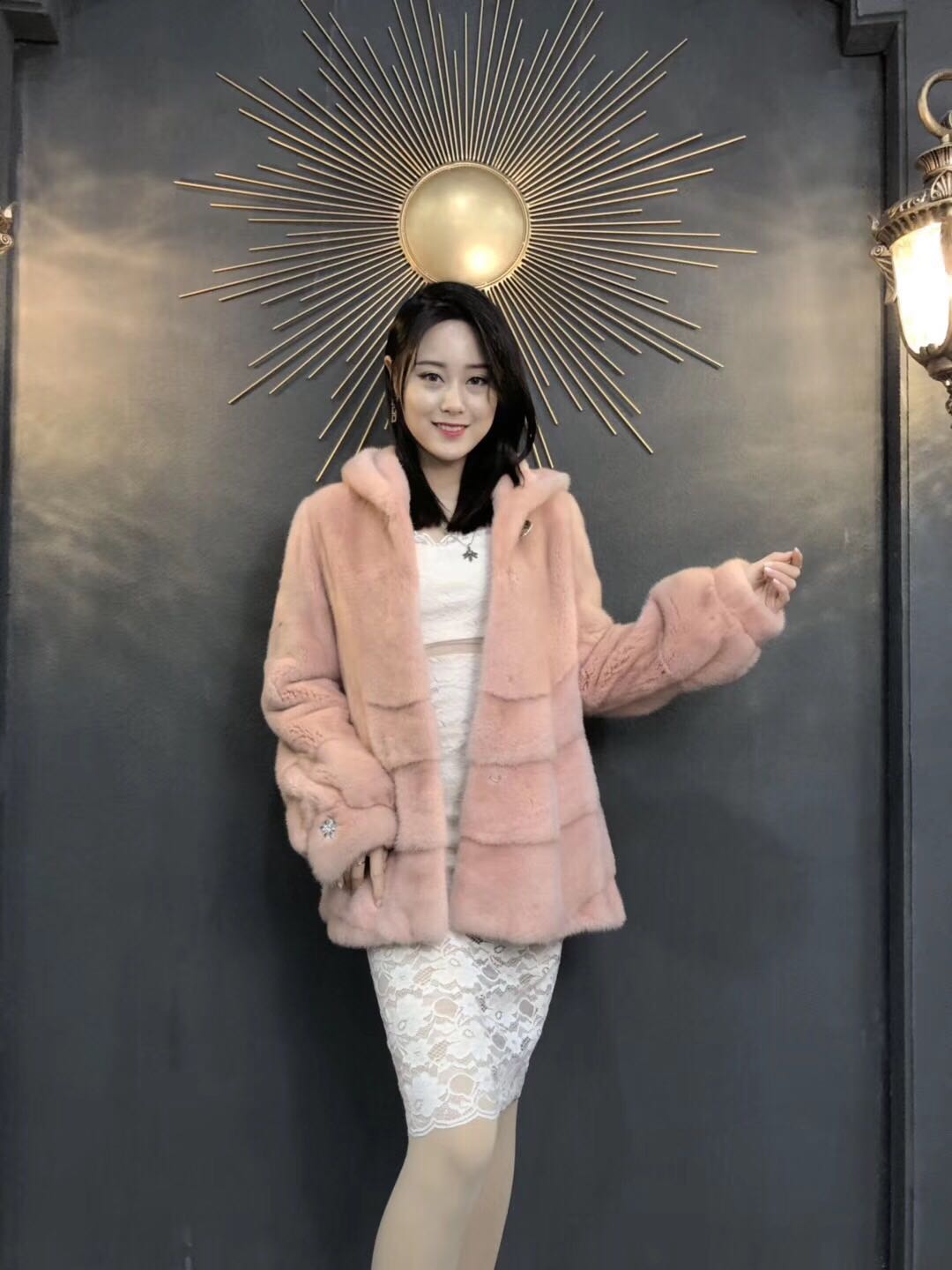 Imported Velvet mink Light pink AB Edition hat 501in the Women's clothing/Boutique , Fur category - from Buy2taobao.com to provide professional Taobao agent buy service