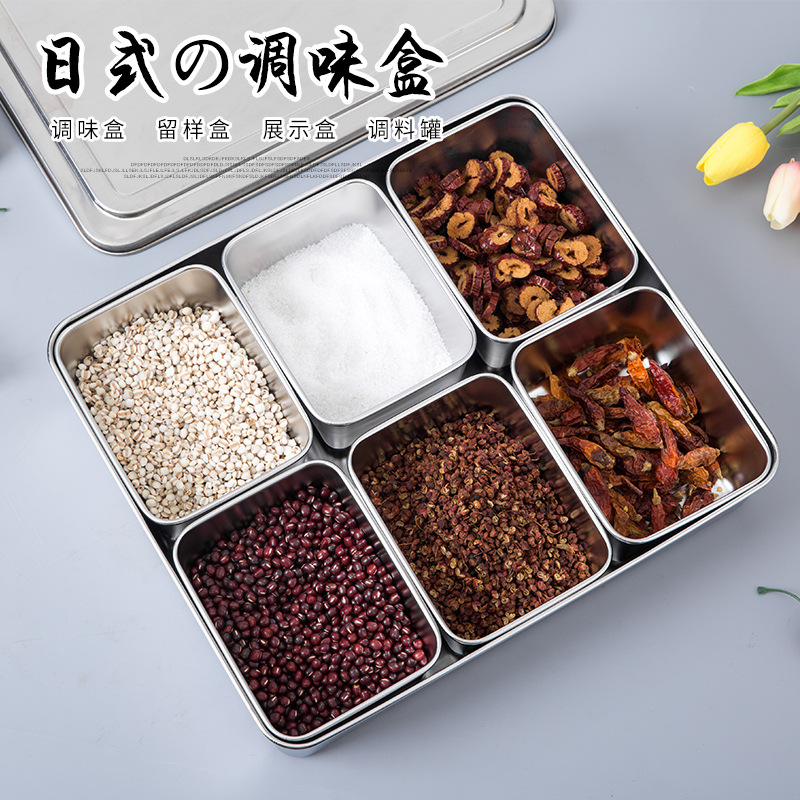 Stainless steel Seasoning Box commercial Seasoning box With cover Burden Restaurant Condiments rectangle Retained samplesin the Kitchen/Cooking utensils , Kitchen Gadgets/Kitchen storage , Storage jars/Kitchen storage containers , Seasoning bottles category - from Buy2taobao.com to provide professional Taobao agent buy service