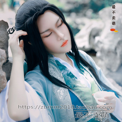 古风cos服 男 桓弄玉 卓王孙 古装cosplay服装深豆绿色 最不卖萌