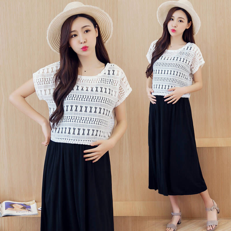 maternity dress Dress 2018 Summer new Korean Edition Fashion for pregnant women longuette go out lactation Two piece set skirtin the Maternity/Maternal supplies/Nutrition , Maternity , Dress category - from Buy2taobao.com to provide professional Taobao agent buy service