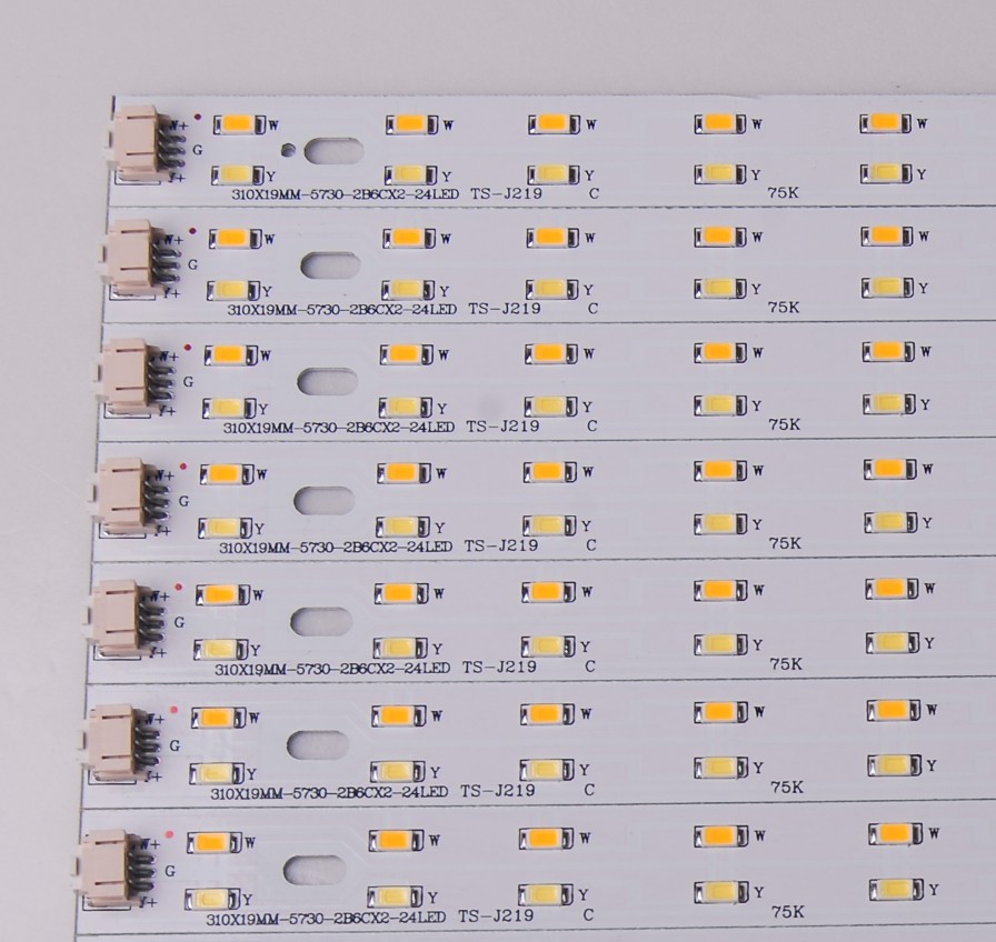 led吸顶灯7030灯珠410mm双色长条16w 改造led灯板 吸顶灯光源贴片