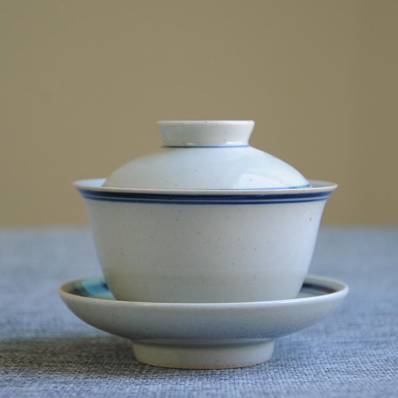Jingdezhen Ore Bulky To fake something antique manual Double line Cover bowl 130 Milliliterin the Tableware , Tea set , Tureen category - from Buy2taobao.com to provide professional Taobao agent buy service