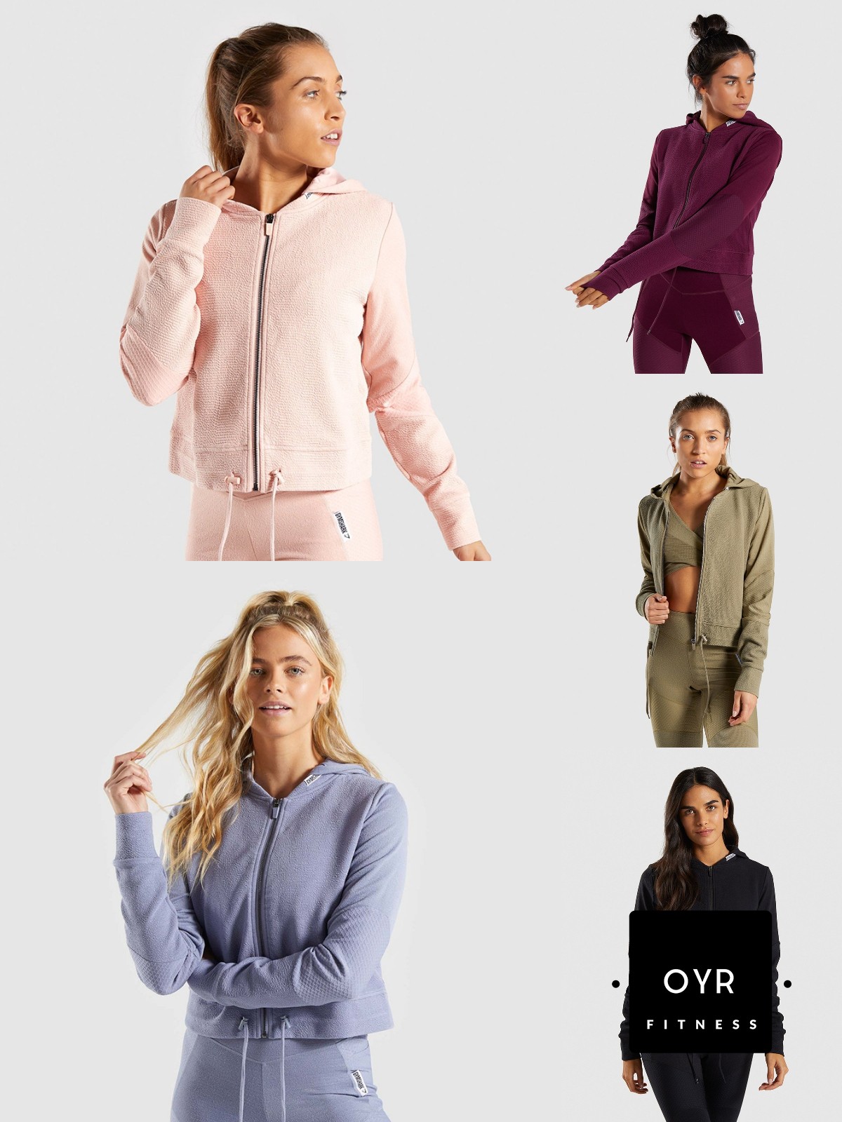 OYR英国GYMSHARK女T休闲短外套TRUE TEXTURE HOODED BOMBER JACKE|msdalam kategori sukan/pakaian kasual, sweater sukan/pullover - dari Buy2taobao.com untuk memberikan perkhidmatan ejen Taobao profesional membeli