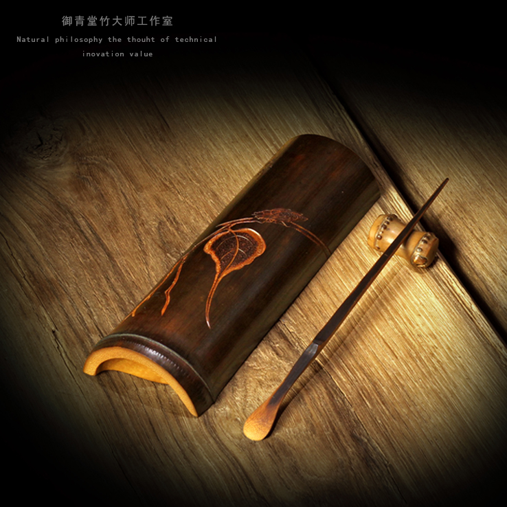 东阳手工竹制雕刻六君子 老煤竹茶针茶夹茶扒 茶巾托茶则茶铲茶荷在类目 餐饮具, 茶具, 茶道/零配中 - 来自Buy2taobao.com提供专业的淘宝代购服务
