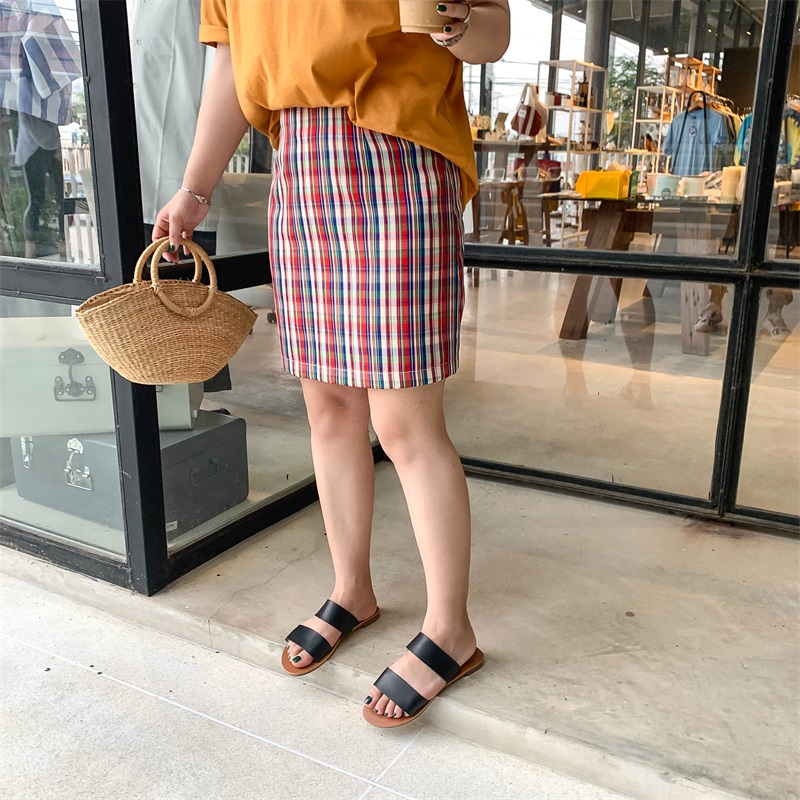 That skirt child 2019 new pattern lattice Paige skirt Large Fat sister Summer wear Show thin By age The dressin the Women's clothing/Boutique , Skirts category - from Buy2taobao.com to provide professional Taobao agent buy service