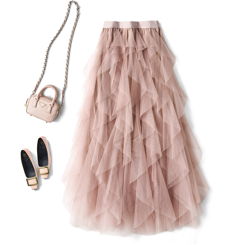 Layer upon layer Stacking Elastic waist Paige Gauze skirt skirt longuette I like to eat ricein the Women's clothing/Boutique , Skirts category - from Buy2taobao.com to provide professional Taobao agent buy service