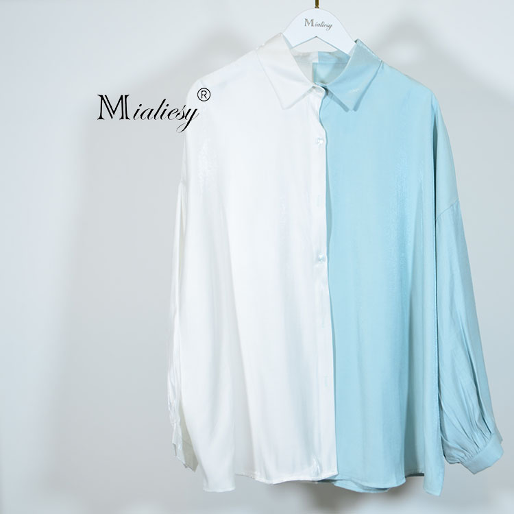【美蓝利】 2981 撞色衬衫在类目 女装/女士精品, 衬衫中 - 来自Buy2taobao.com提供专业的淘宝代购服务